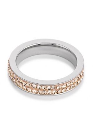 Coeur de Lion peach staal ring Coeur de Lion peach staal ring