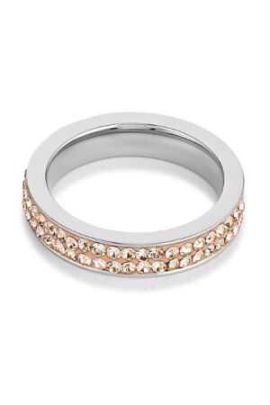 Coeur de Lion peach staal ring Coeur de Lion peach staal ring