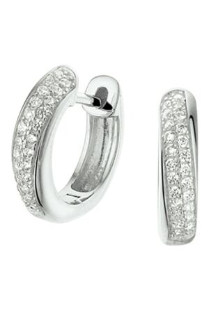 Huiscollectie zirk zilver creolen Huiscollectie zirk zilver creolen