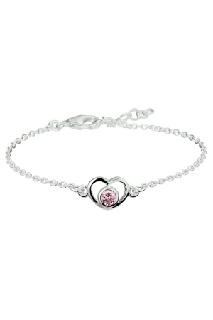 Huiscollectie armb hart roze zirk