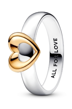 Pandora tweekleurig hart 54