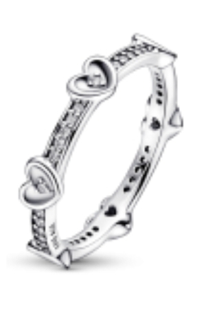 Pandora hartjes zirk zilv