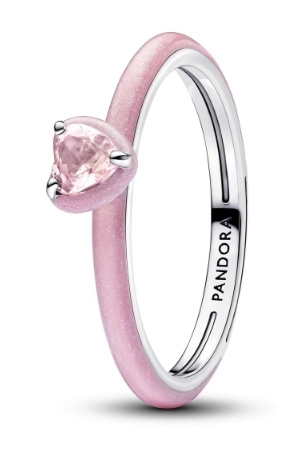Pandora ring roze mt 54