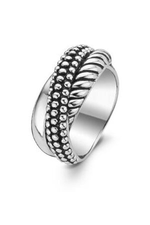 Tisento zwart-zilver ring Tisento zwart-zilver ring