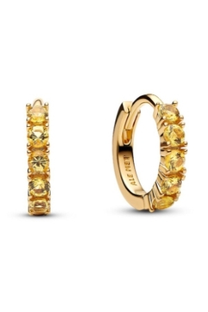 Pandora hoop earrings geel
