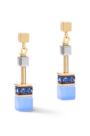 Coeur De Lion Watches blauw goud oorbellen Coeur De Lion Watches blauw goud oorbellen