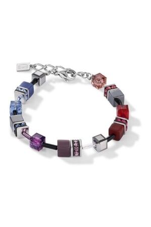 Coeur de Lion paars rood blokjes Coeur de Lion paars rood blokjes