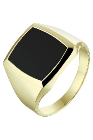 Huiscollectie zegel ring met onyx Huiscollectie zegel ring met onyx