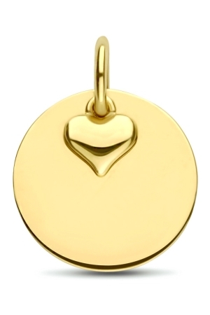 Huiscollectie graveerhanger hartje