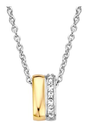 Moments goud zilv coll 45cm Moments goud zilv coll 45cm