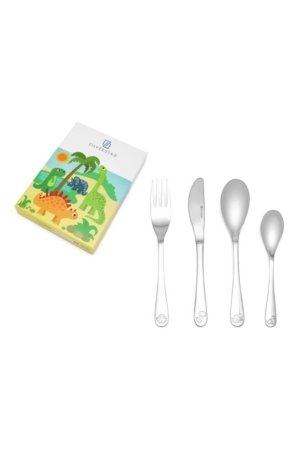 Zilverstad dino's bestek