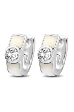 Moments creolen parelmoer