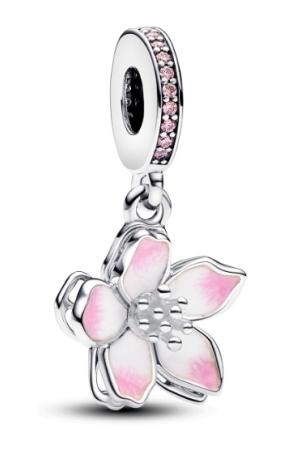 Pandora bloem roze hanger