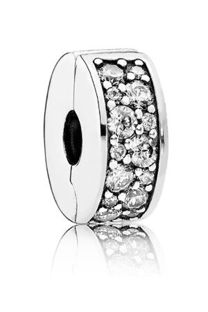 Pandora pave clip zilv Pandora pave clip zilv