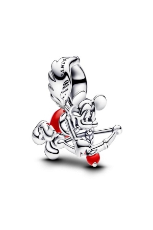 Pandora hanger rood zilv