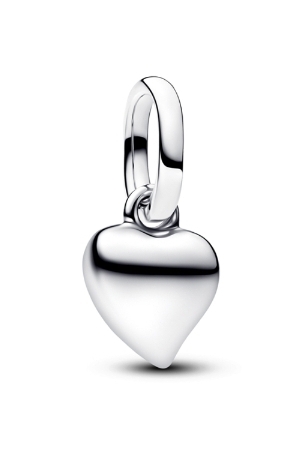 Pandora bedel hartje zilv