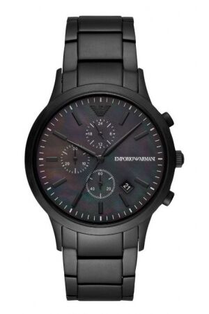 Armani Zwart staal, prlmoer Armani Zwart staal, prlmoer