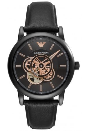 Armani Automaat leer zwart Armani Automaat leer zwart