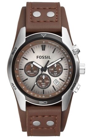 Fossil bruin leer chrono Fossil bruin leer chrono