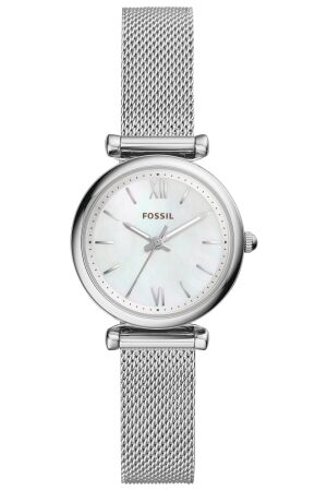 Fossil milanees zilv rond Fossil milanees zilv rond