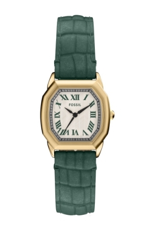 Fossil groen leren band