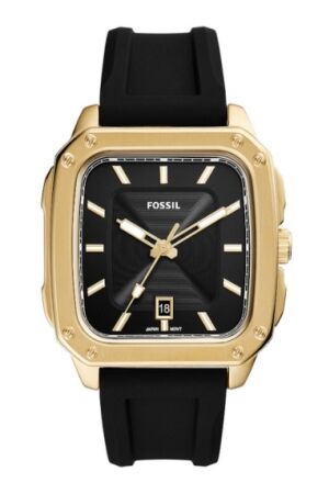 Fossil vierkant zwart doubl Fossil vierkant zwart doubl