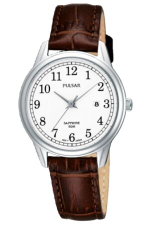 Pulsar bruin leer wit wzp Pulsar bruin leer wit wzp