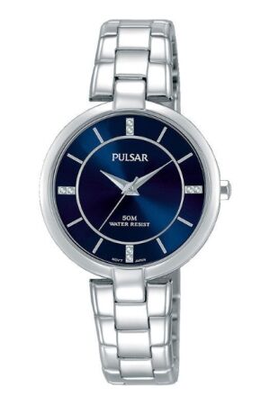 Pulsar blauw wsp stl band Pulsar blauw wsp stl band