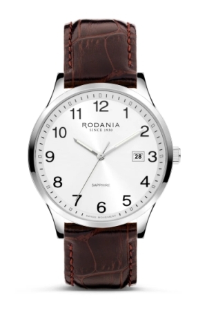 ROD leer band zilver wzp