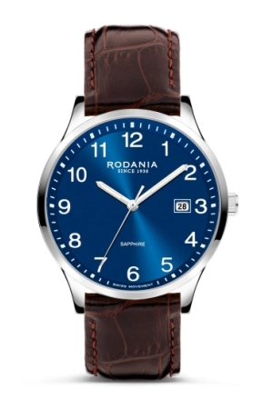 ROD blauw wzp leer band