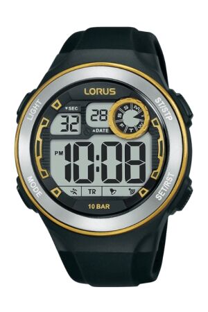 Lorus digi zwart rubber Lorus digi zwart rubber