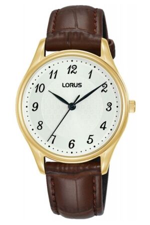 Lorus double bruin leer Lorus double bruin leer