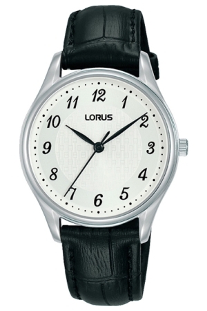 Lorus dames zwart leer