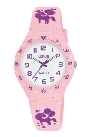 Lorus quartz roze silicone Lorus quartz roze silicone