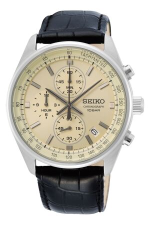 Seiko chronograaf leer ban Seiko chronograaf leer ban
