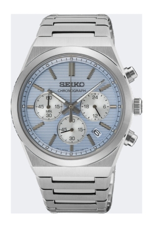 Seiko staal blauwe wzp