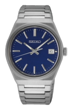 Seiko Heren staal blauw Seiko Heren staal blauw