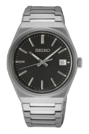 Seiko zwart wzp stl band Seiko zwart wzp stl band