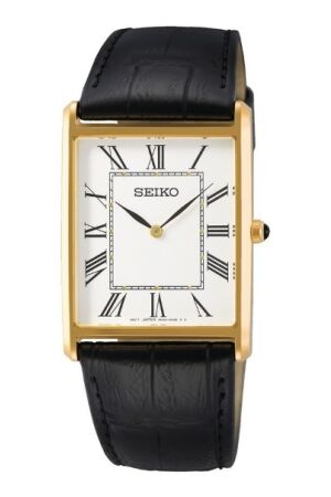 Seiko quartz zwart double Seiko quartz zwart double
