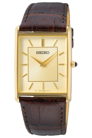 Seiko geel goud leer Seiko geel goud leer