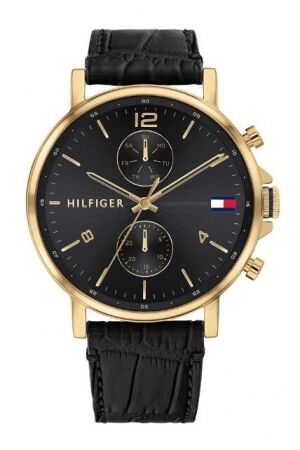 Tommy Hilfiger double zwart leer Tommy Hilfiger double zwart leer