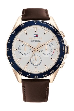 Tommy Hilfiger owen 46 mm leren ban Tommy Hilfiger owen 46 mm leren ban