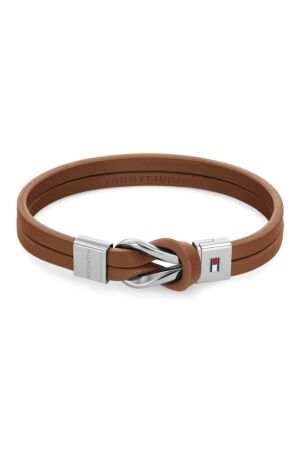 Tommy Hilfiger leer bruin staal Tommy Hilfiger leer bruin staal