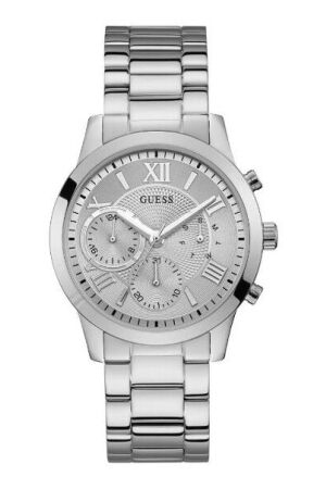 Guess zilver chrono glans Guess zilver chrono glans
