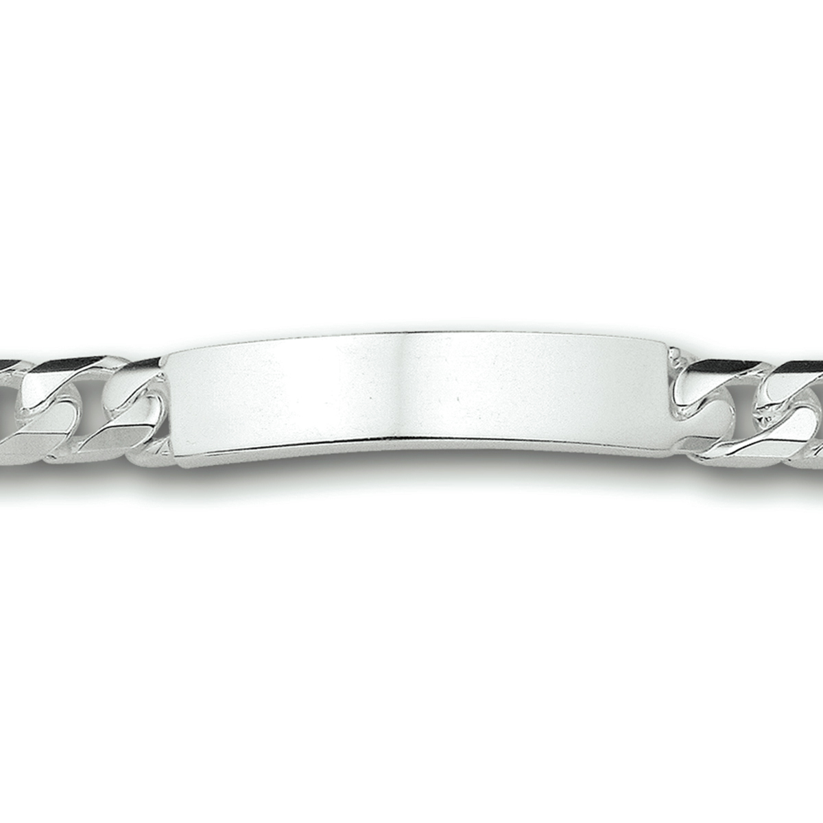 graveerarmband gourmet 9 mm zilver gerhodineerd