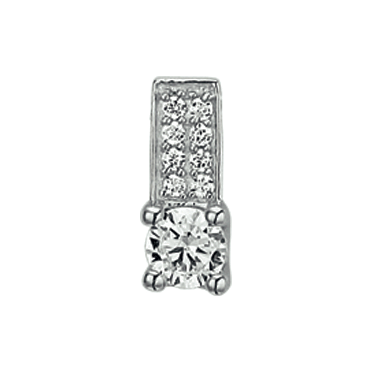 hanger zirkonia zilver gerhodineerd