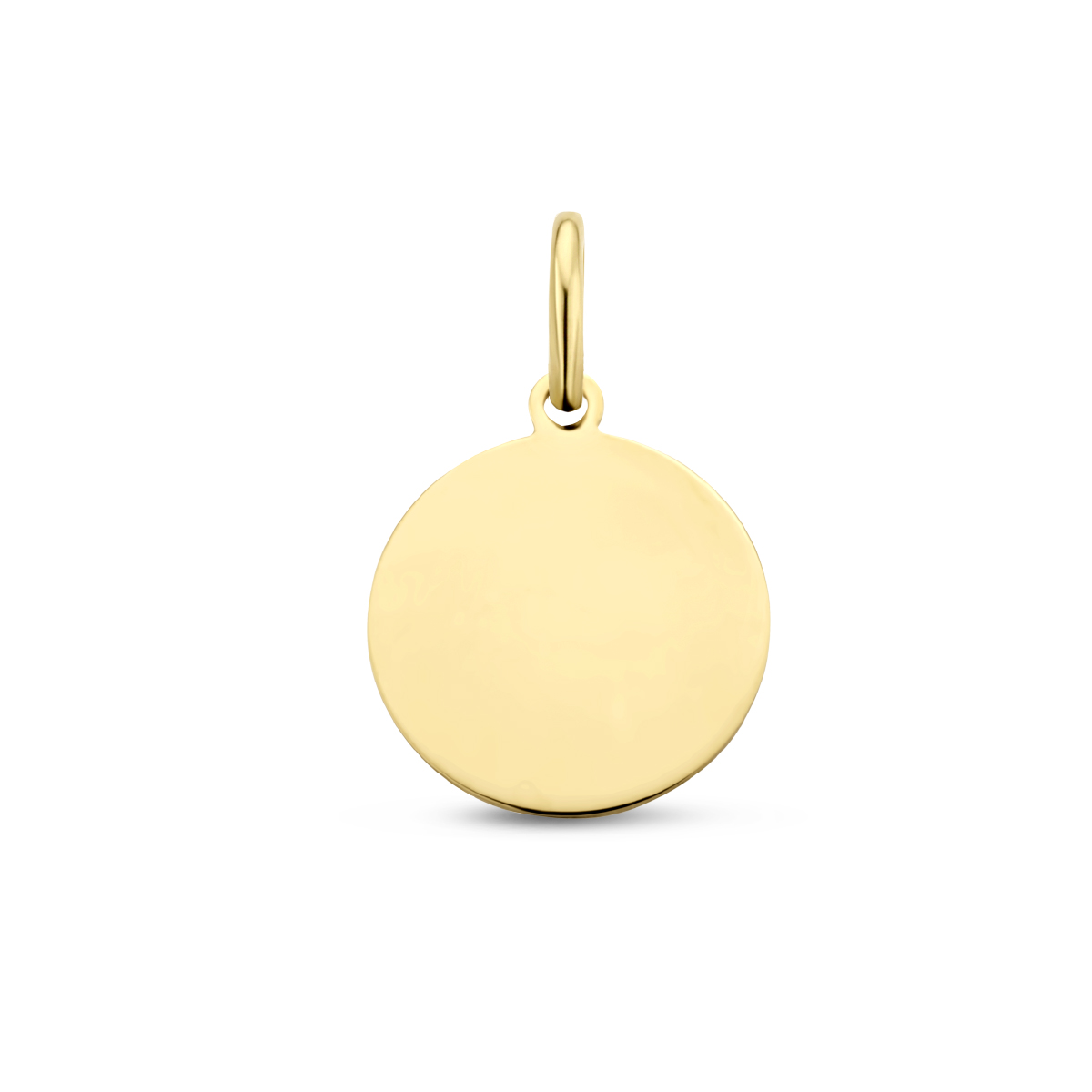 graveerhanger rond 3 micron 25 mm zilver verguld (geel)