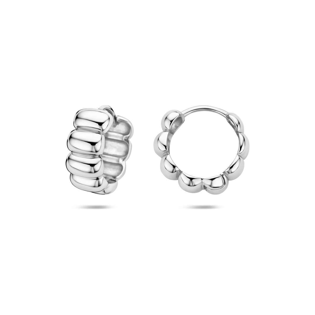 klapoorringen 13,5 mm zilver gerhodineerd