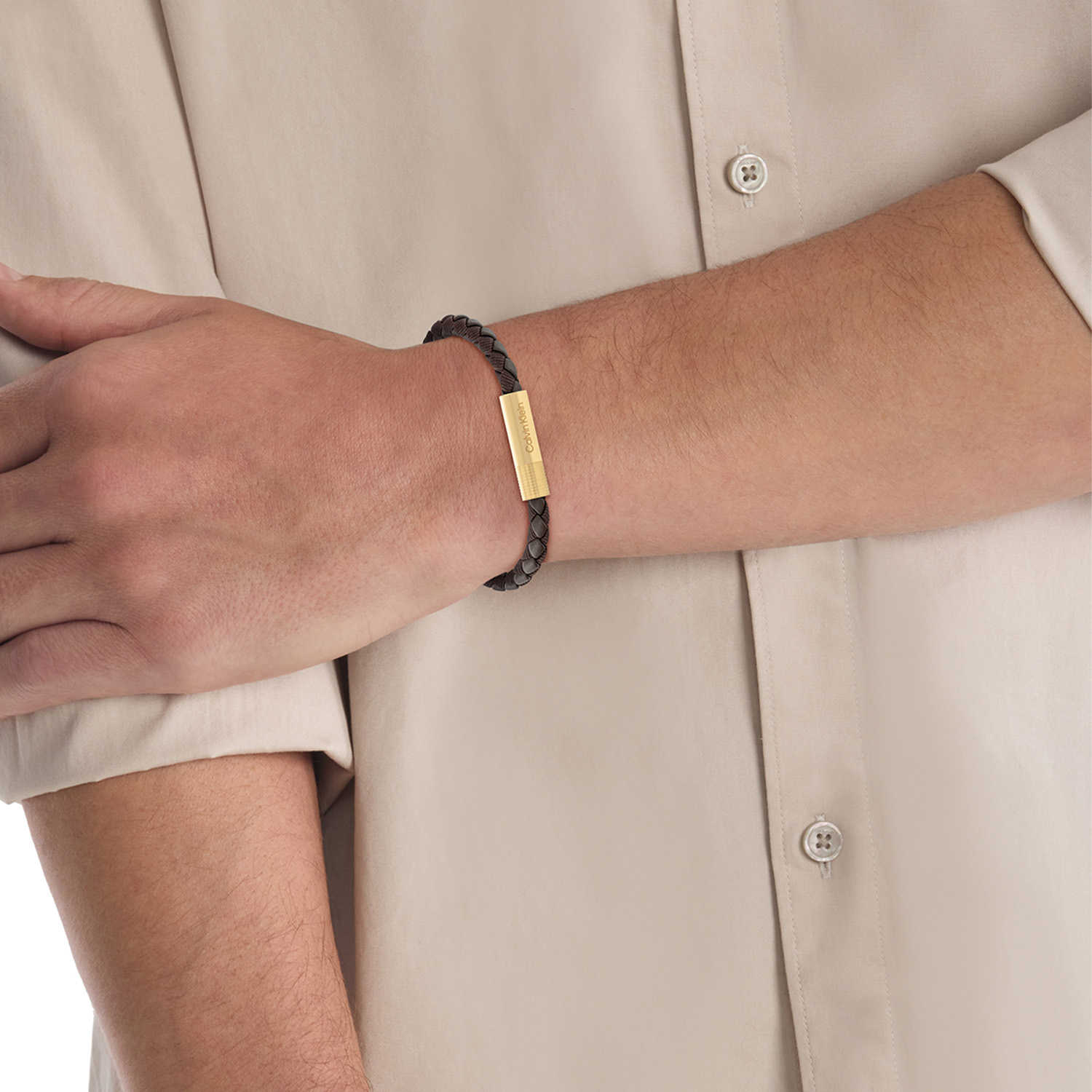 Calvin Klein CJ35100027 Heren Armband Leer