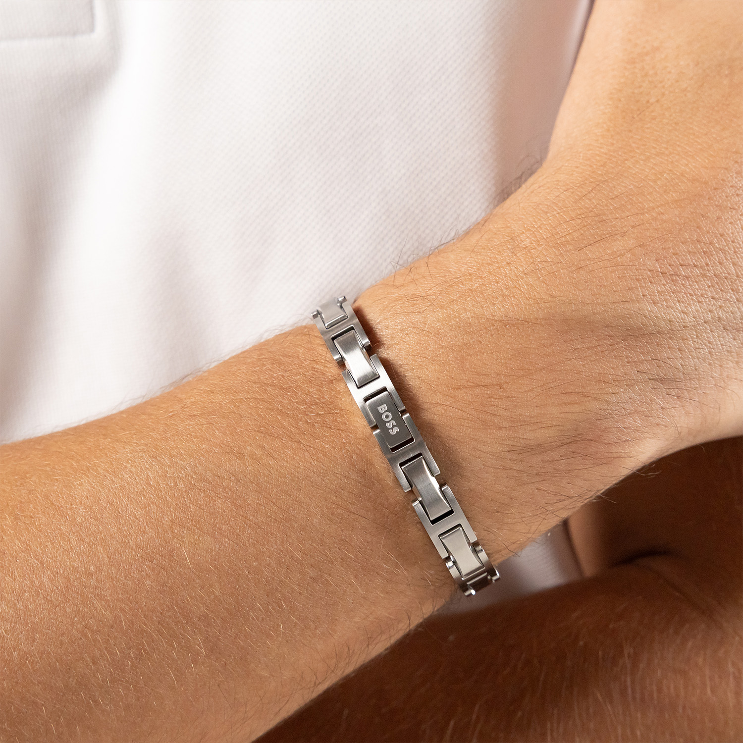 Hugo Boss Heren Armband Staal HBJ1580792 19cm